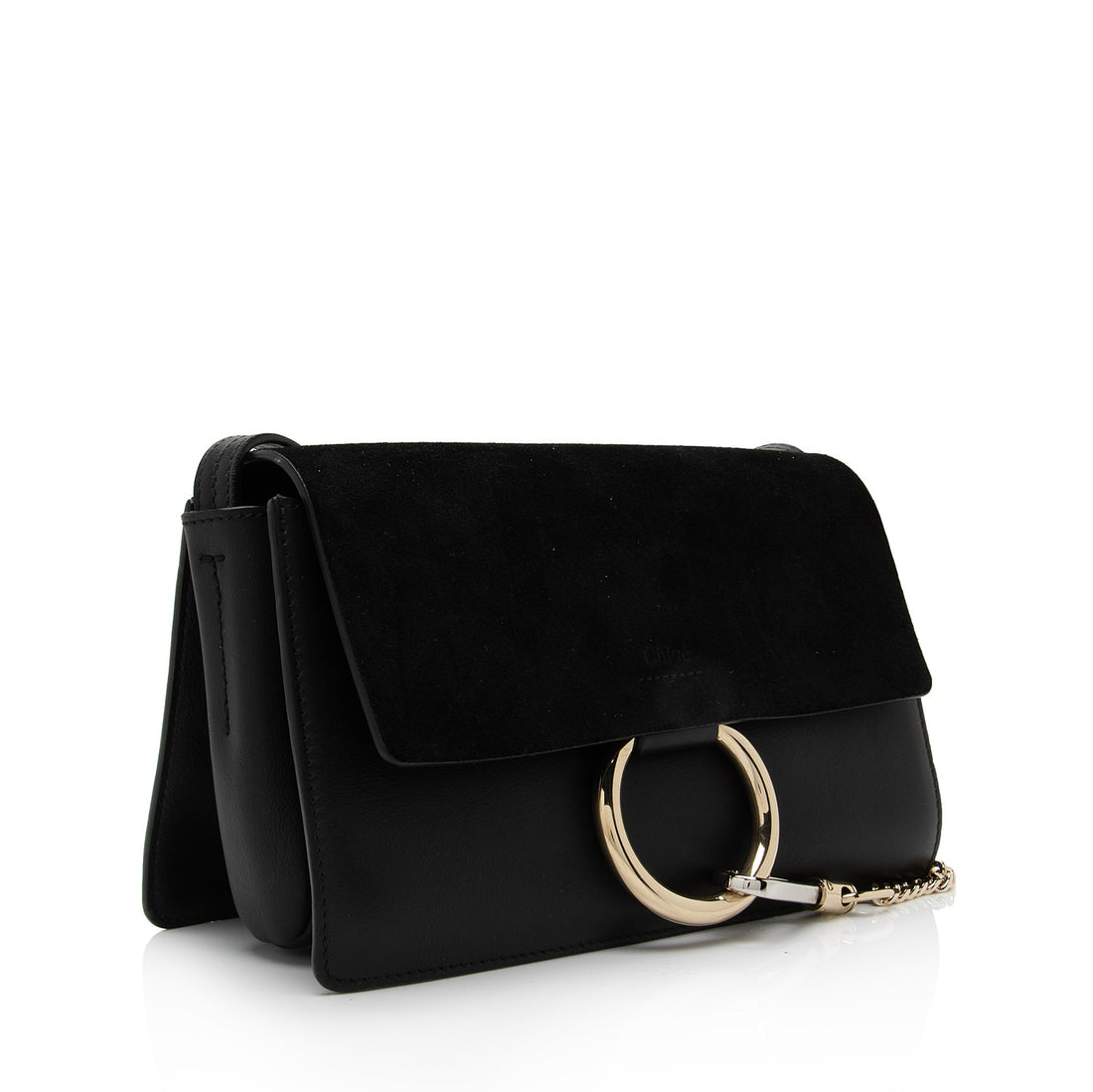 Chloe Calfskin Suede Faye Small Shoulder Bag (SHF-lEvcU8)