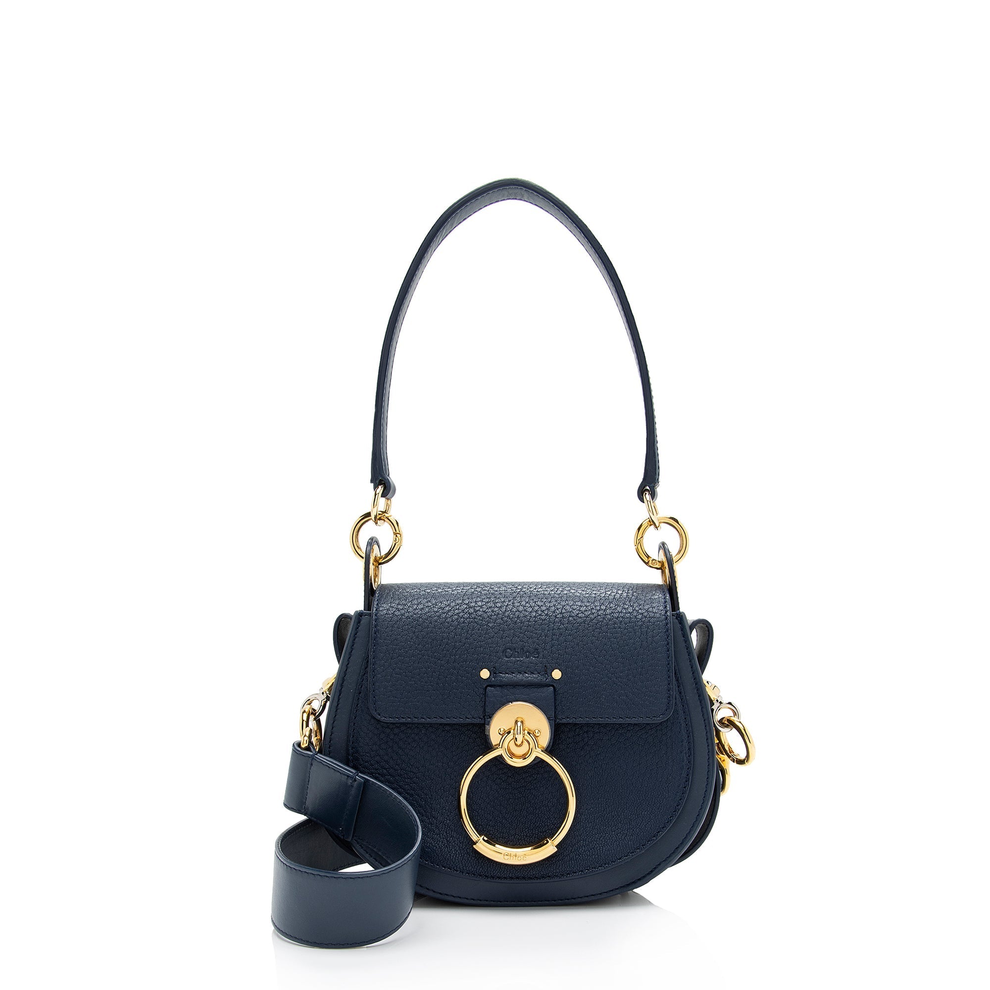 Chloe Calfskin Tess Small Shoulder Bag (SHF-78Bn89)