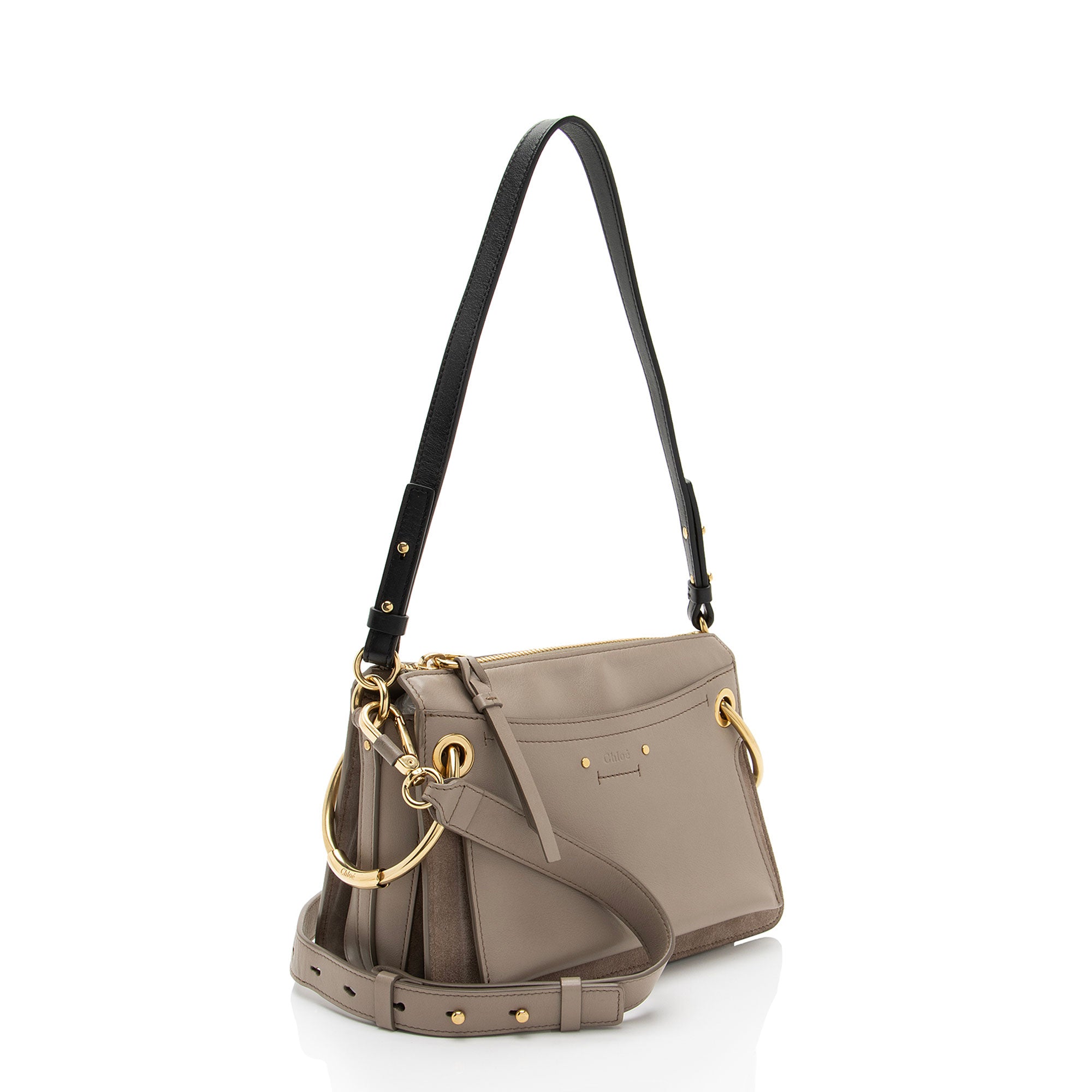 Chloe Leather Suede Roy Small Shoulder Bag