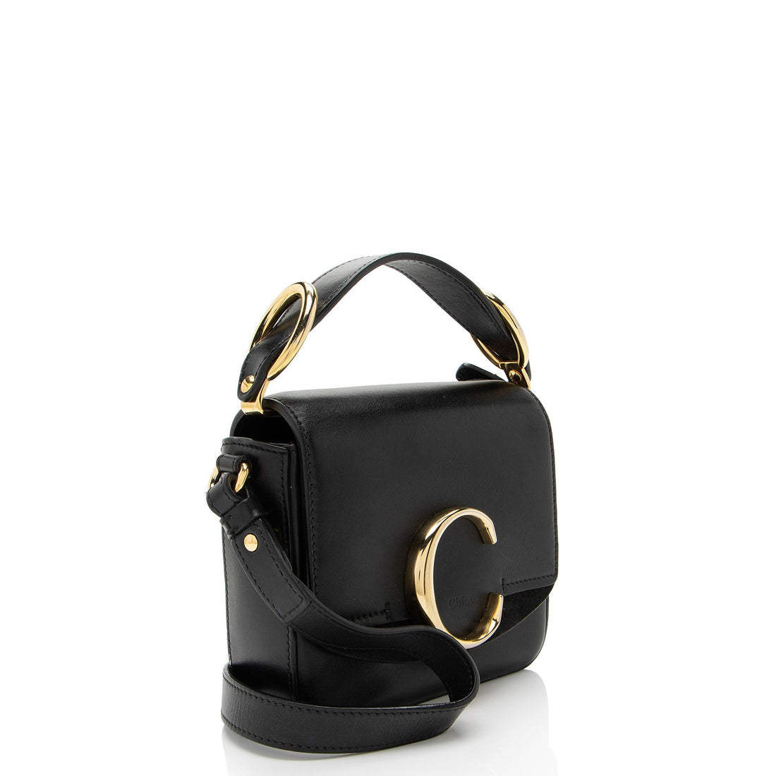 Chloe Shiny Calfskin C Mini Shoulder Bag (SHF-aKHHE2)