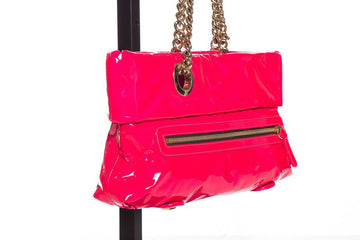 Christian Louboutin Hot Pink Patent Leather Shoulder Bag