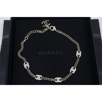 Very Good ( Rank A) ?CHANEL COCO Mark Rhinestone Chocker Necklace?V25060515