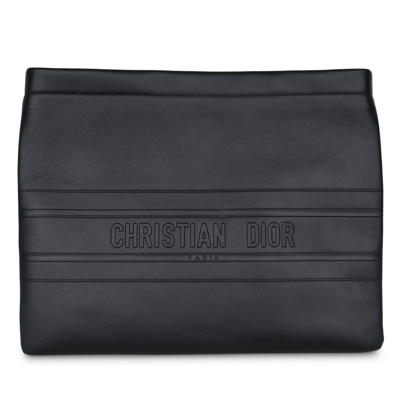 Christian Dior Black Zipped Pouch