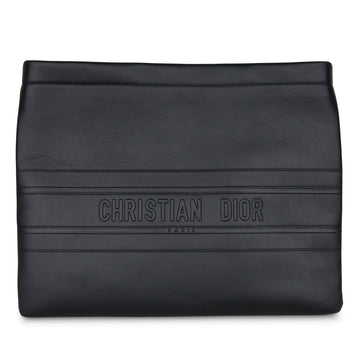 Christian Dior Black Zipped Pouch