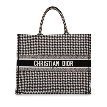 Christian Dior Large Dior Book Tote  Houndstooth