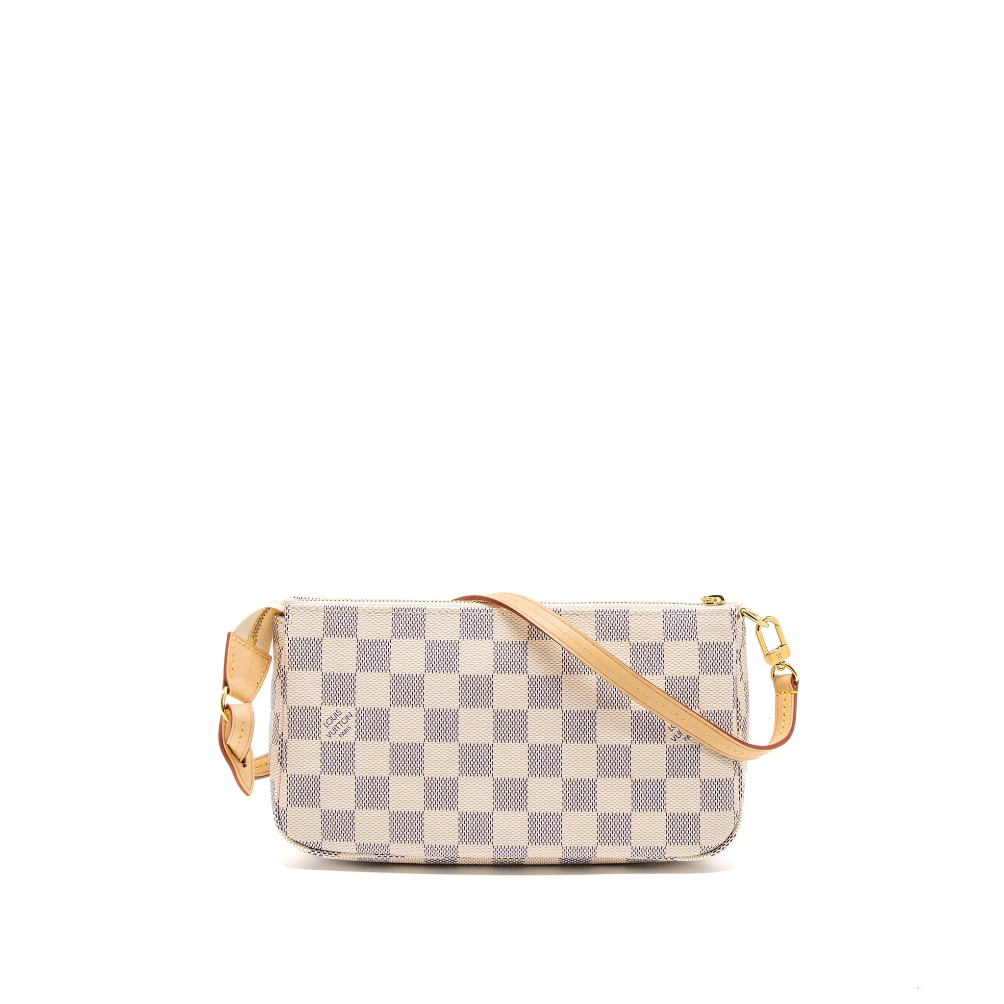 Louis Vuitton Pochette Accessories Damier Azur Canvas GHW (New Version)