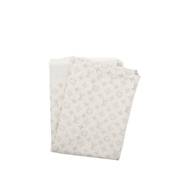 Louis Vuitton Monoram Shawl light grey/ cream