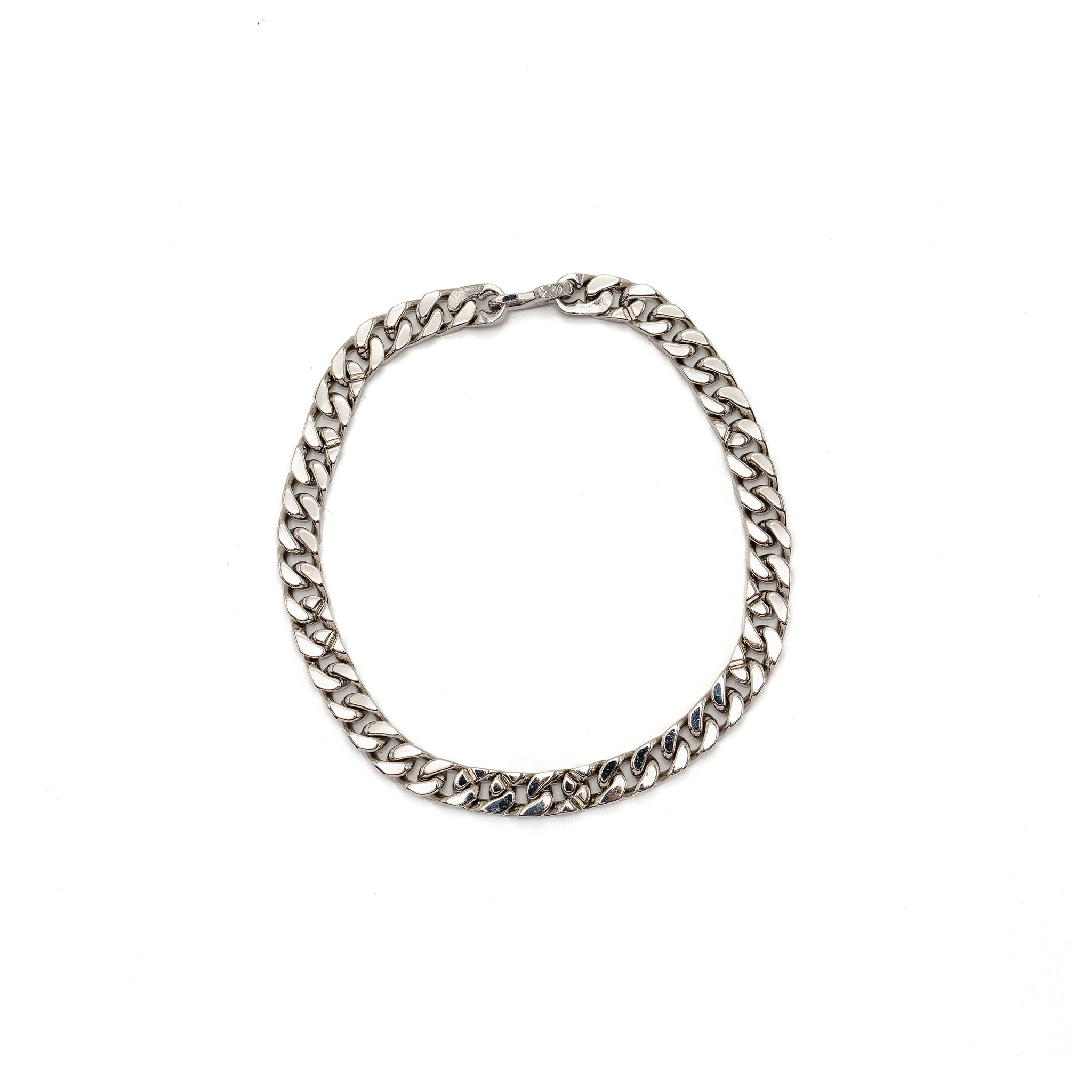 Louis Vuitton Lv Chain Links Necklace Silver Tone