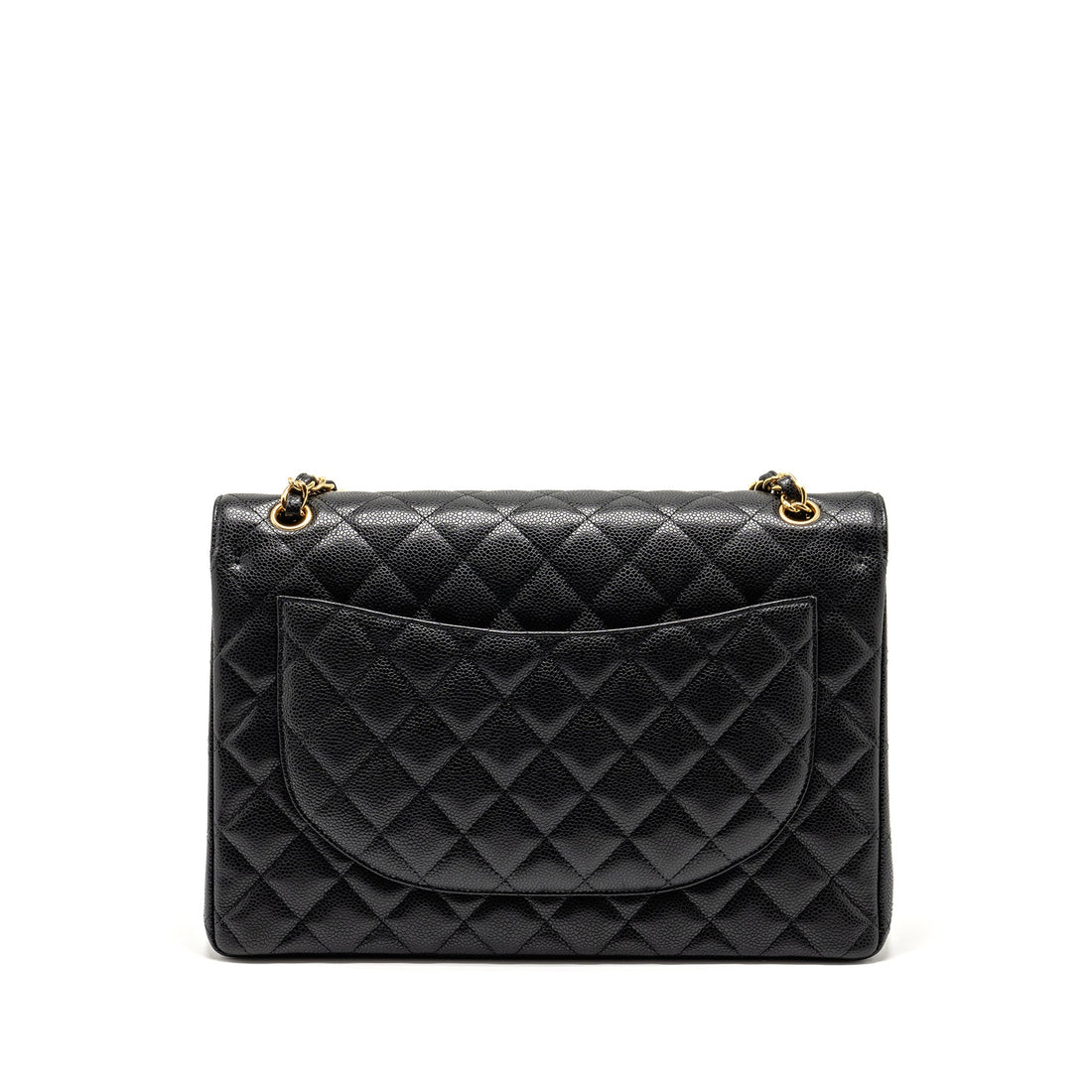 Chanel Maxi Classic Double Flap Bag Caviar Black GHW