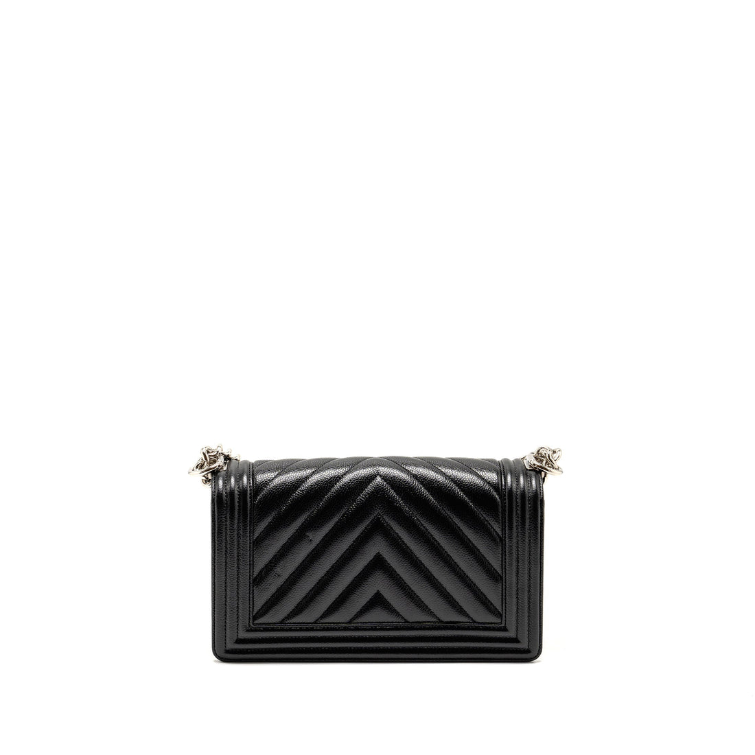 Chanel Chevron Medium Boy Bag caviar black SHW