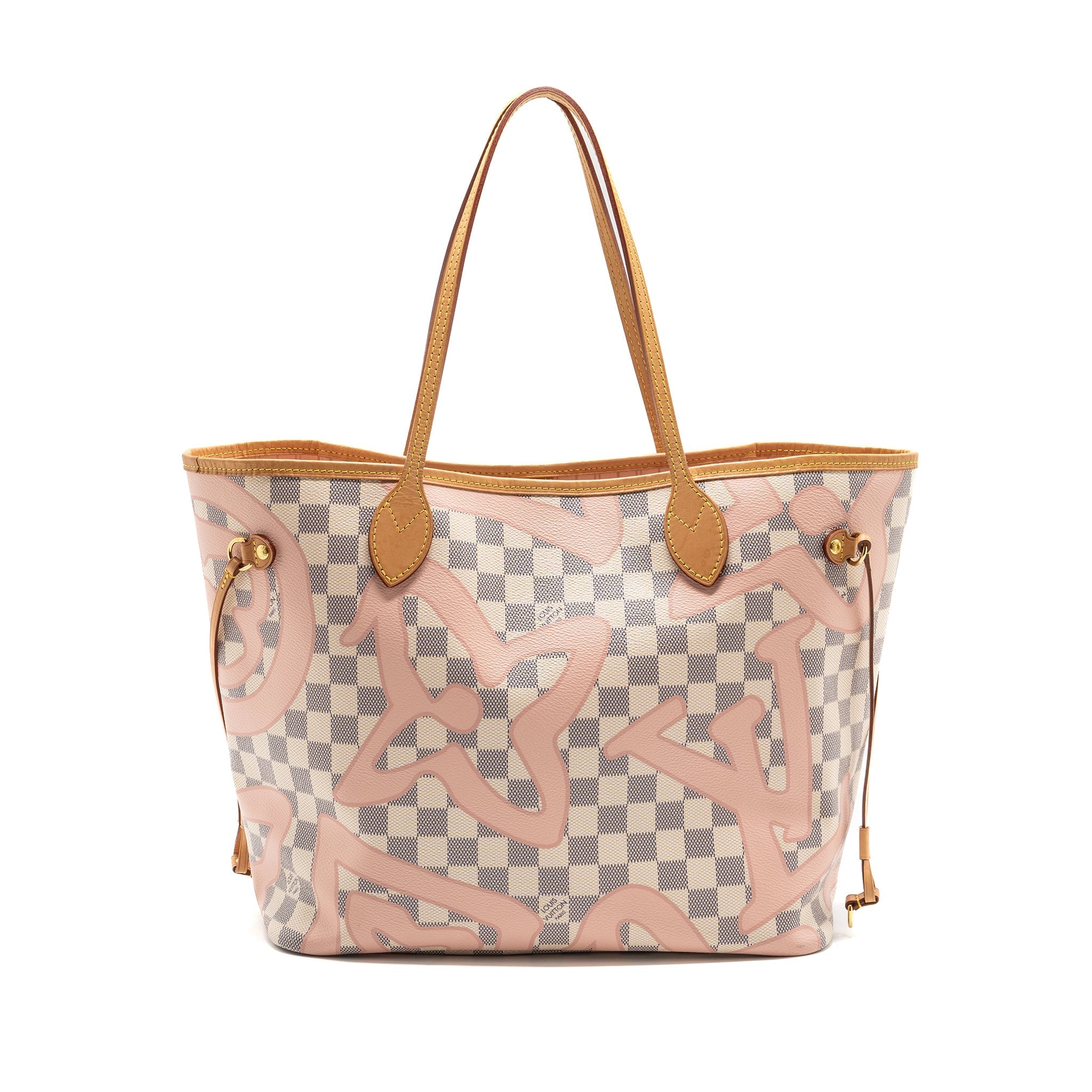 Louis Vuitton Neverfull MM damier azur Tahiti GHW