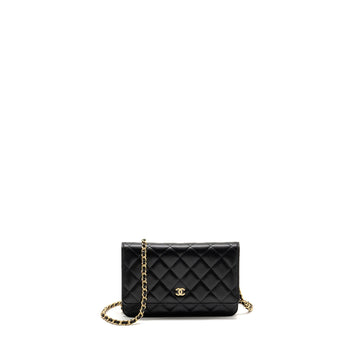 Chanel Classic Wallet on Chain Caviar Black GHW(microchip)