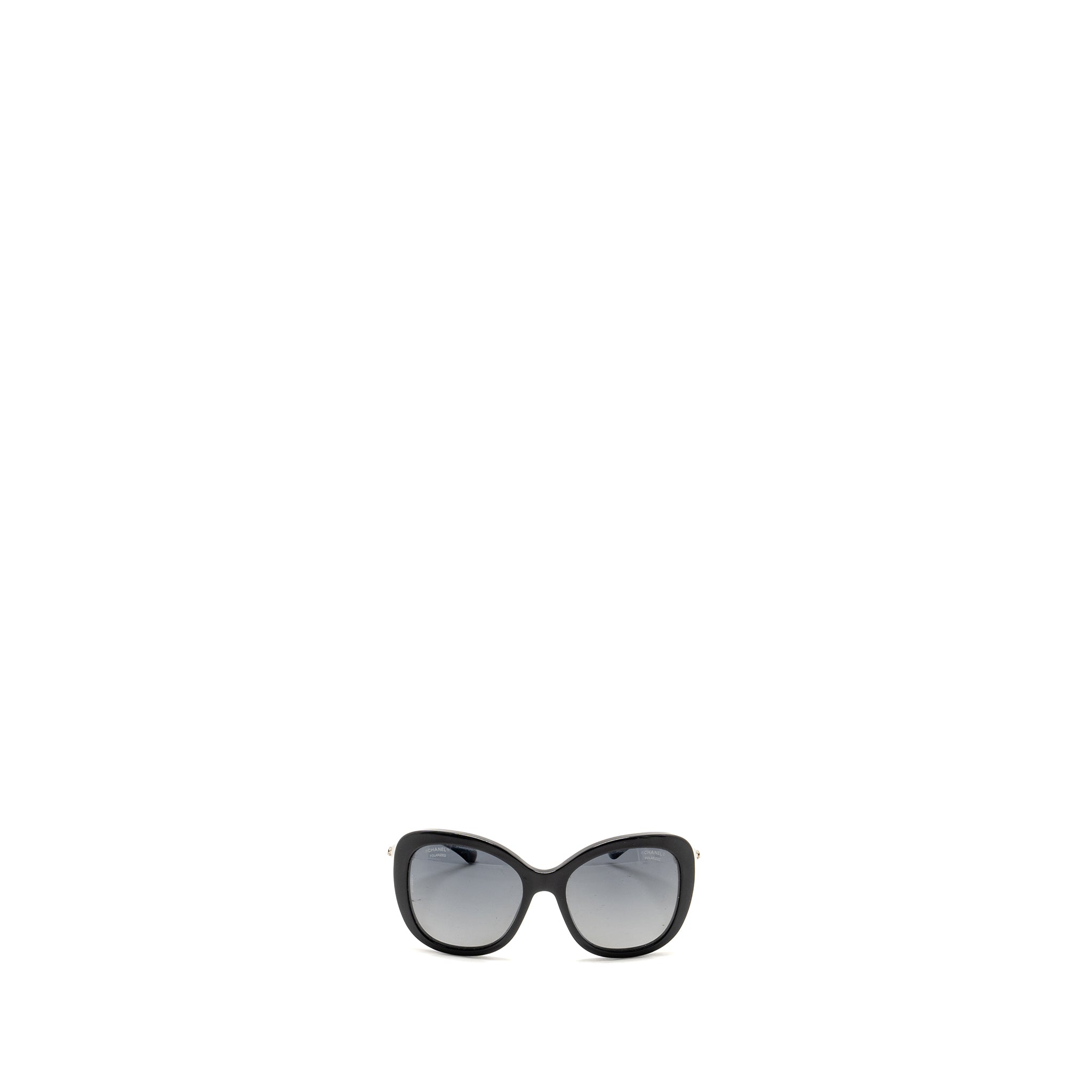 Chanel pearl decorated sunglasses black SHW