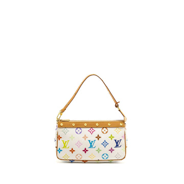 Louis Vuitton Pochette Accessories canvas white multicolour GHW