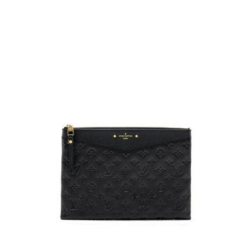 Louis Vuitton Clutch Monogram Empreinte Calfskin balck GHW