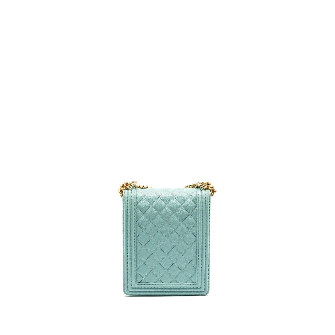 Chanel North South Boy Bag Caviar Light Blue GHW