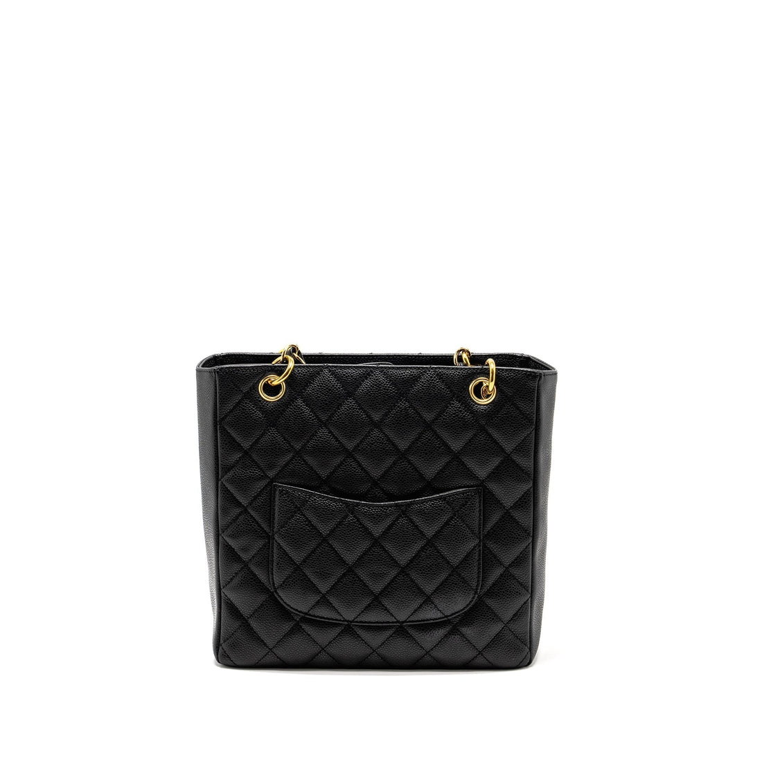 Chanel Petit Shopping Tote Bag Caviar BLACK GHW