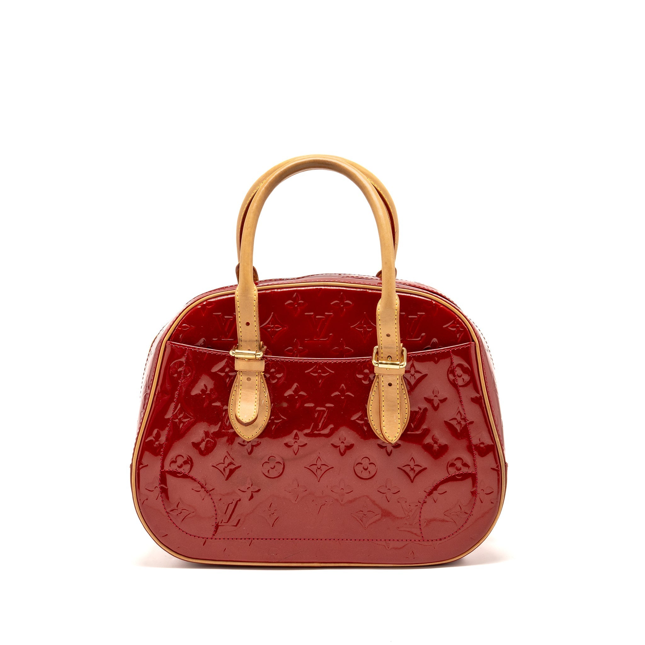 Louis Vuitton Trouville patent leather red GHW