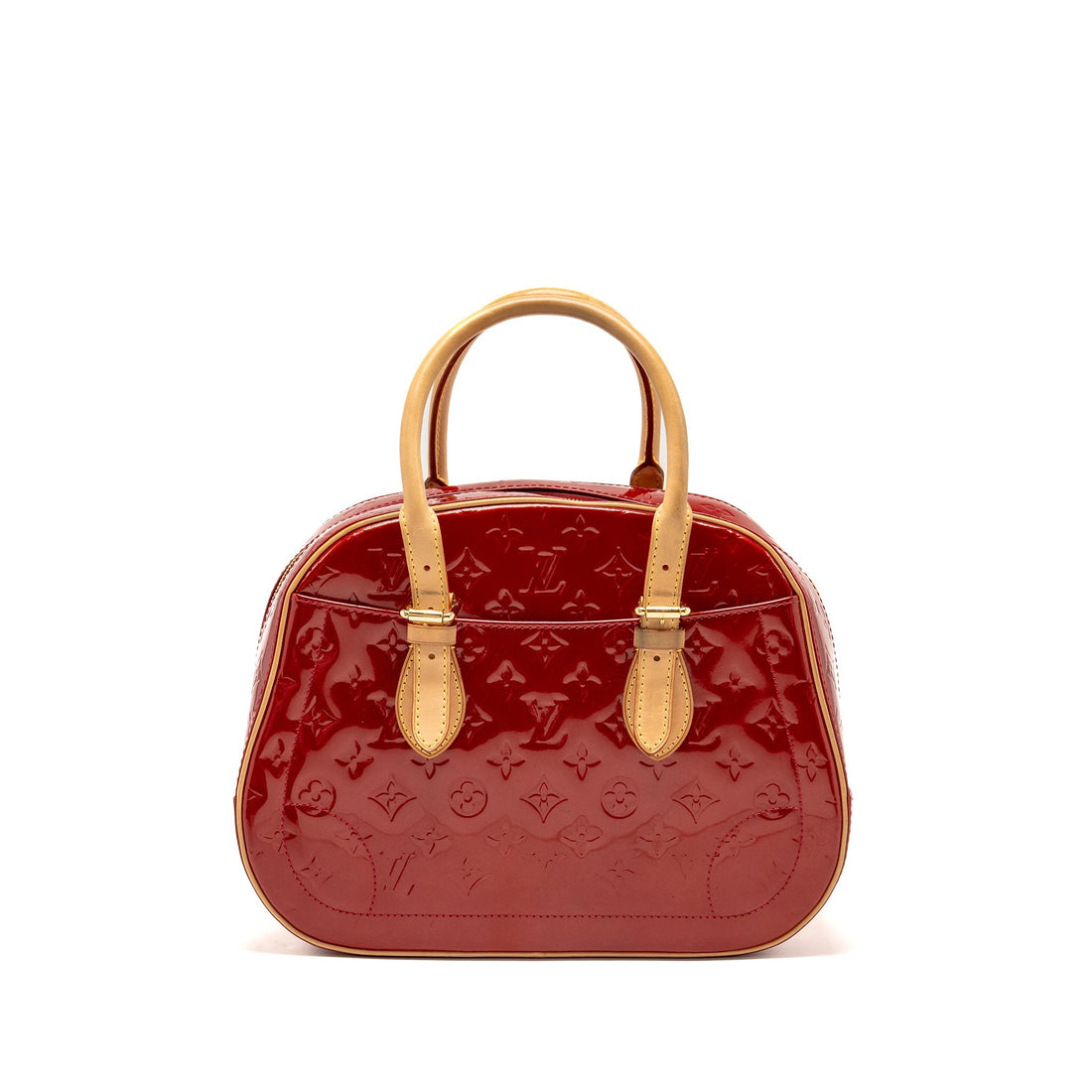Louis Vuitton Trouville patent leather red GHW