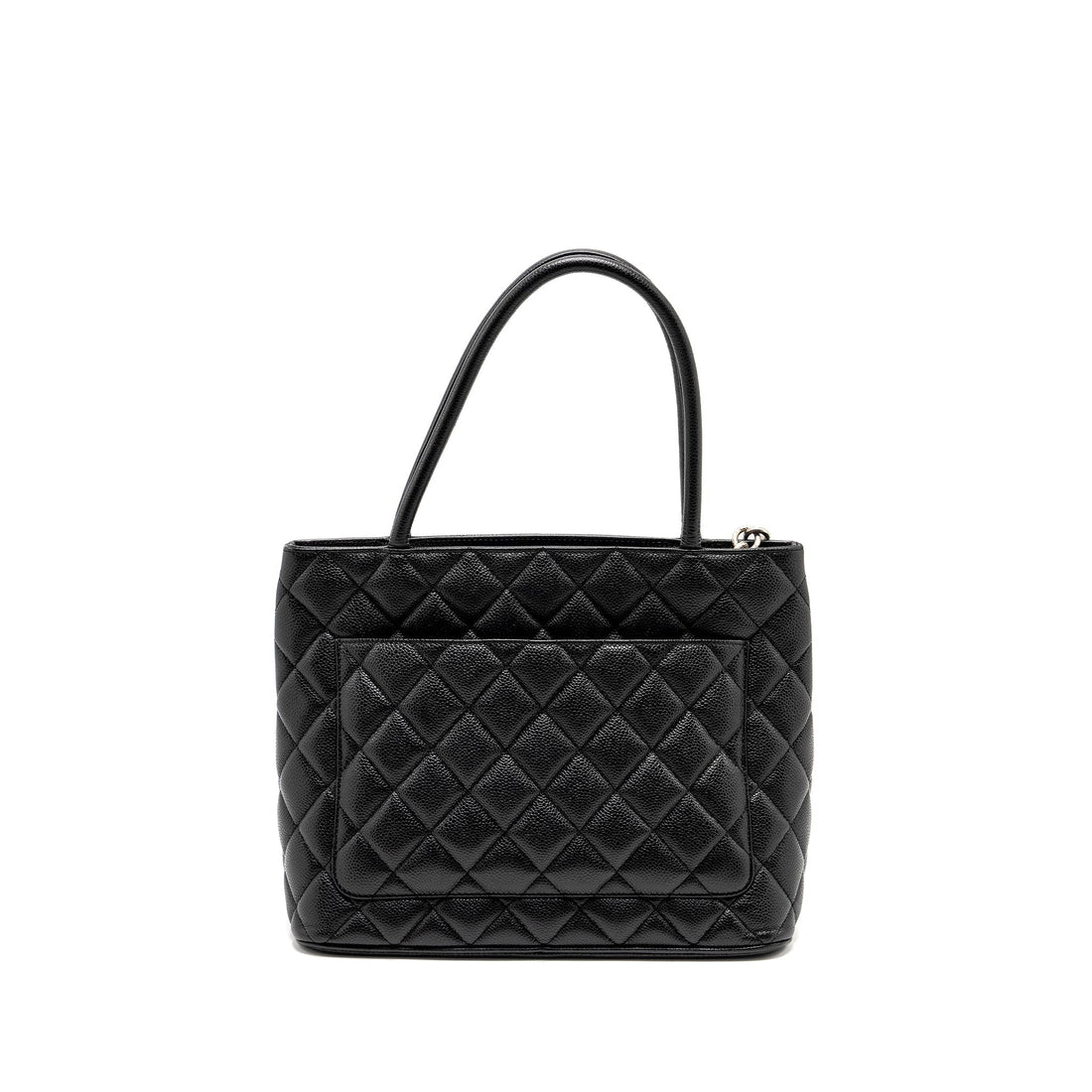 Chanel Medallion Tote Bag Caviar Black SHW