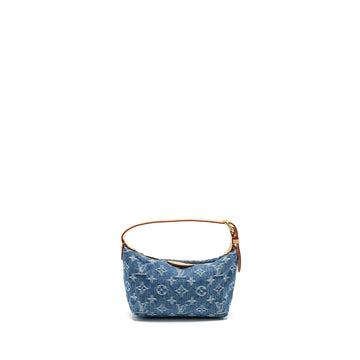 Louis Vuitton Hills Pochette Monogram Denim Blue GHW