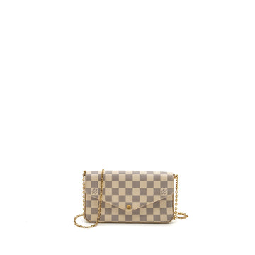 Louis Vuitton Felicie pochette damier azur canvas GHW