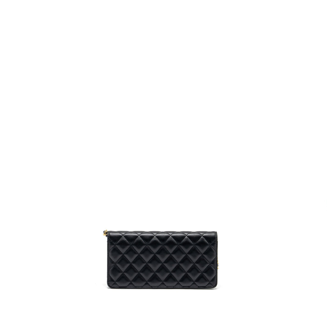 Chanel 23A clutch with chain lambskin black GHW (microchip)
