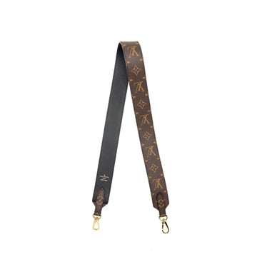 LOUIS VUITTON Bandouliere Shoulder Strap Monogram Canvas Black GHW