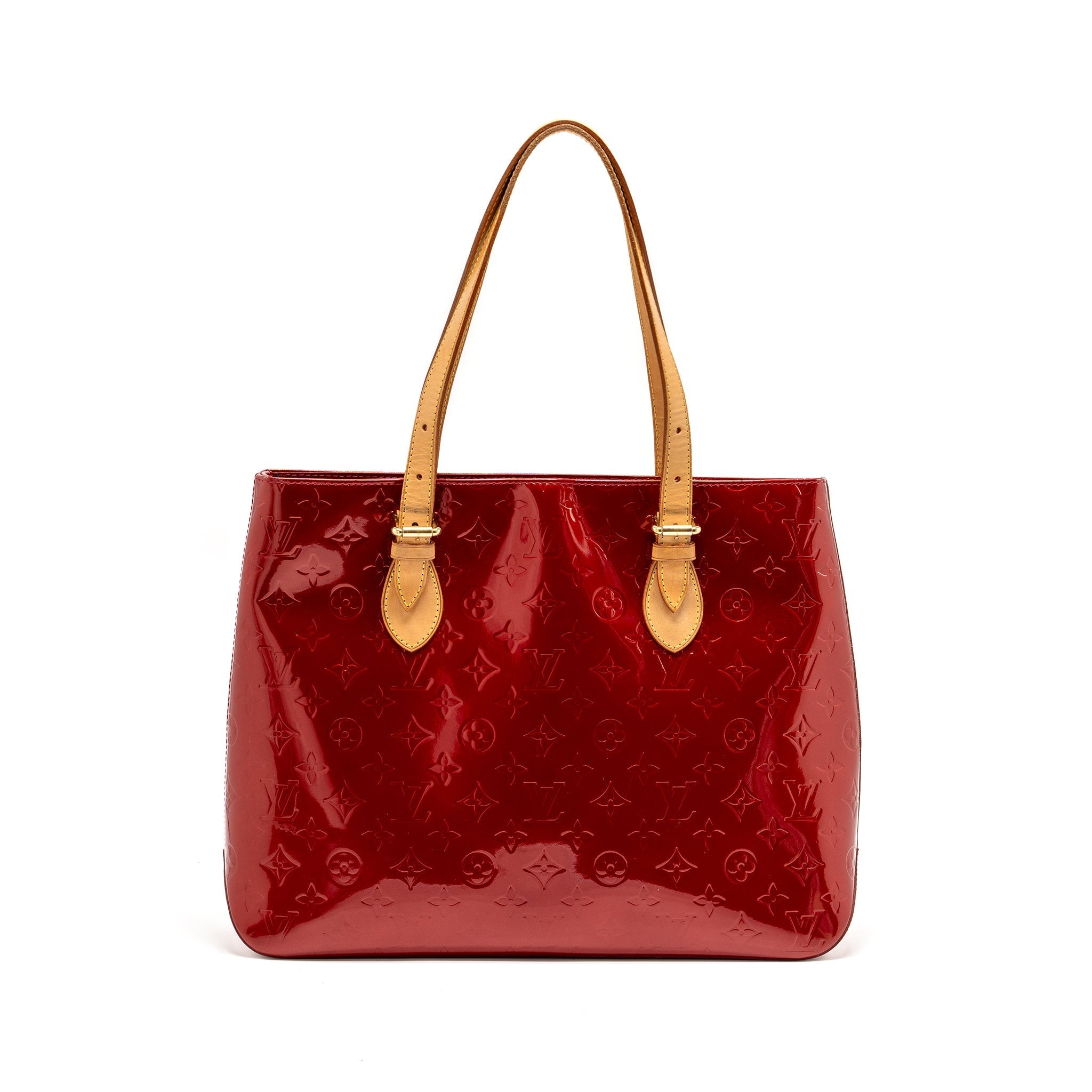 Louis vuitton Zip Tote bag patent red GHW