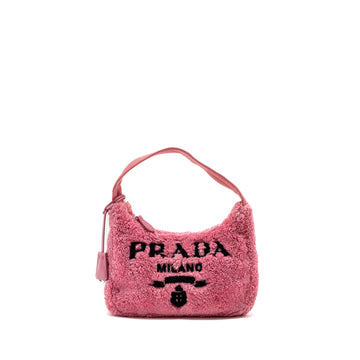Prada Re-Edition 2000 Terry Mini Bag Pink SHW