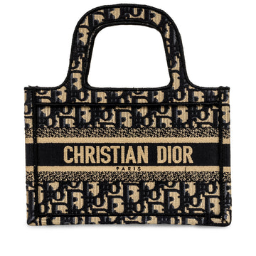 Christian Dior Mini Book Tote Oblique Canvas