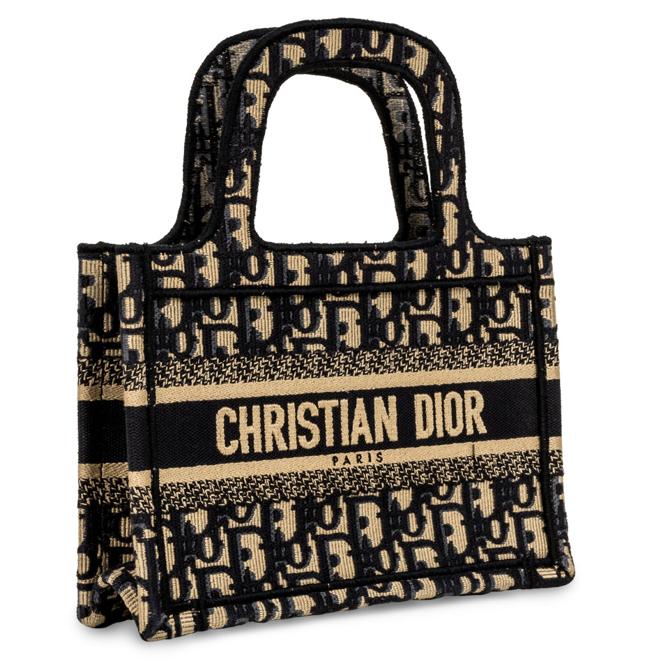 Christian Dior Mini Book Tote Oblique Canvas