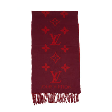 Louis Vuitton 100% Cashmere Reykjavik Scarf Red
