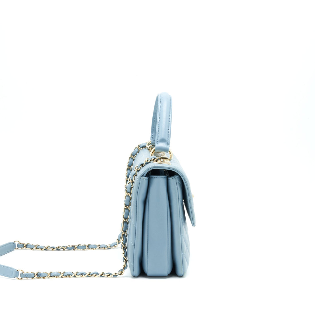 Chanel Trendy CC Flap Bag Light Blue Lambskin LGHW