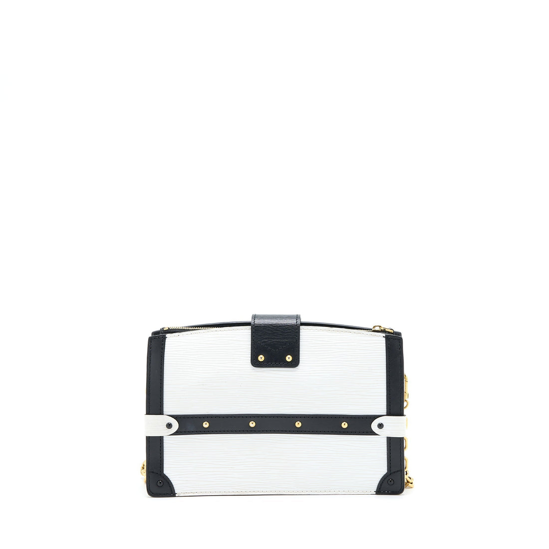 Louis Vuitton Trunk Clutch Epi Black/White GHW