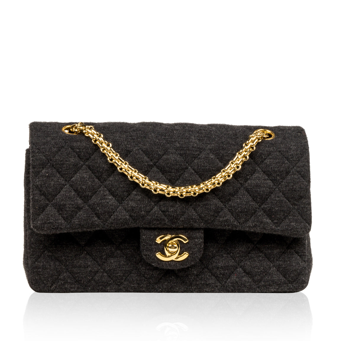 Chanel Jersey Classic Flap Bag Medium
