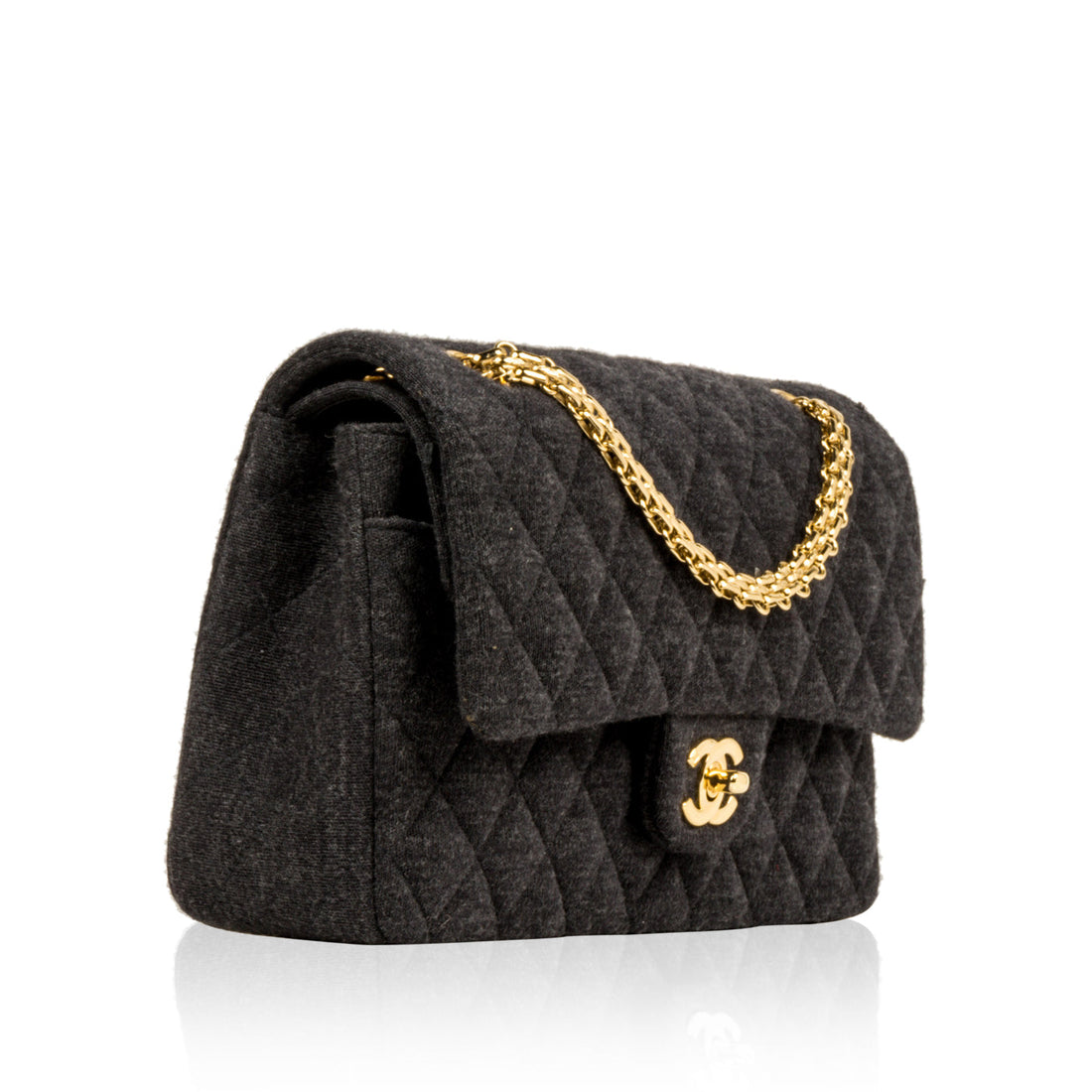 Chanel Jersey Classic Flap Bag Medium