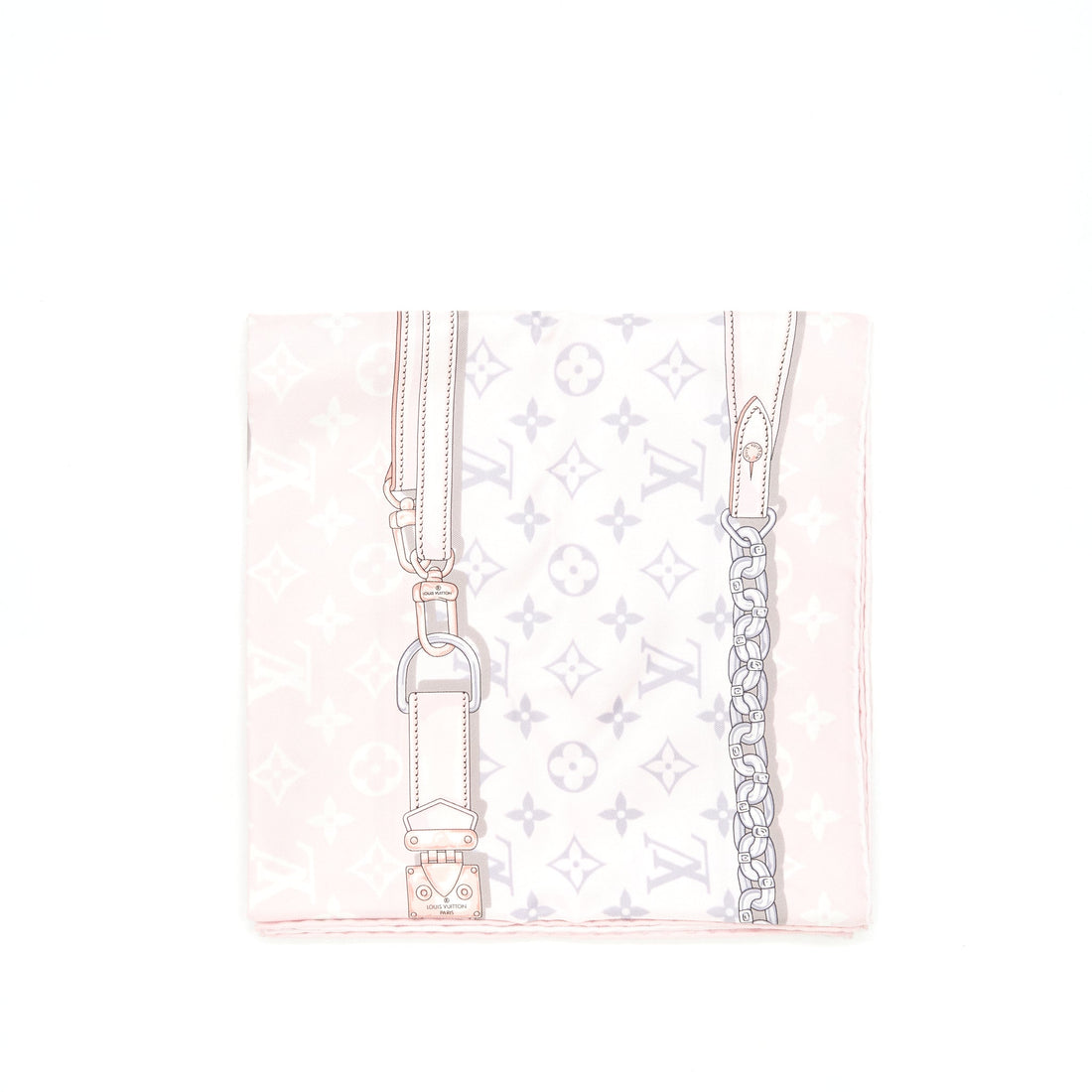 Louis Vuitton Silk Scarf Monogram Pink/Multicolour