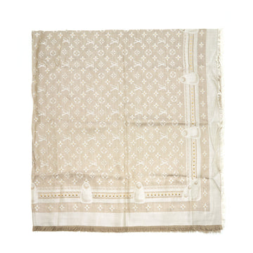 Louis Vuitton Scarf With Rockstuds Grey/Multicolour