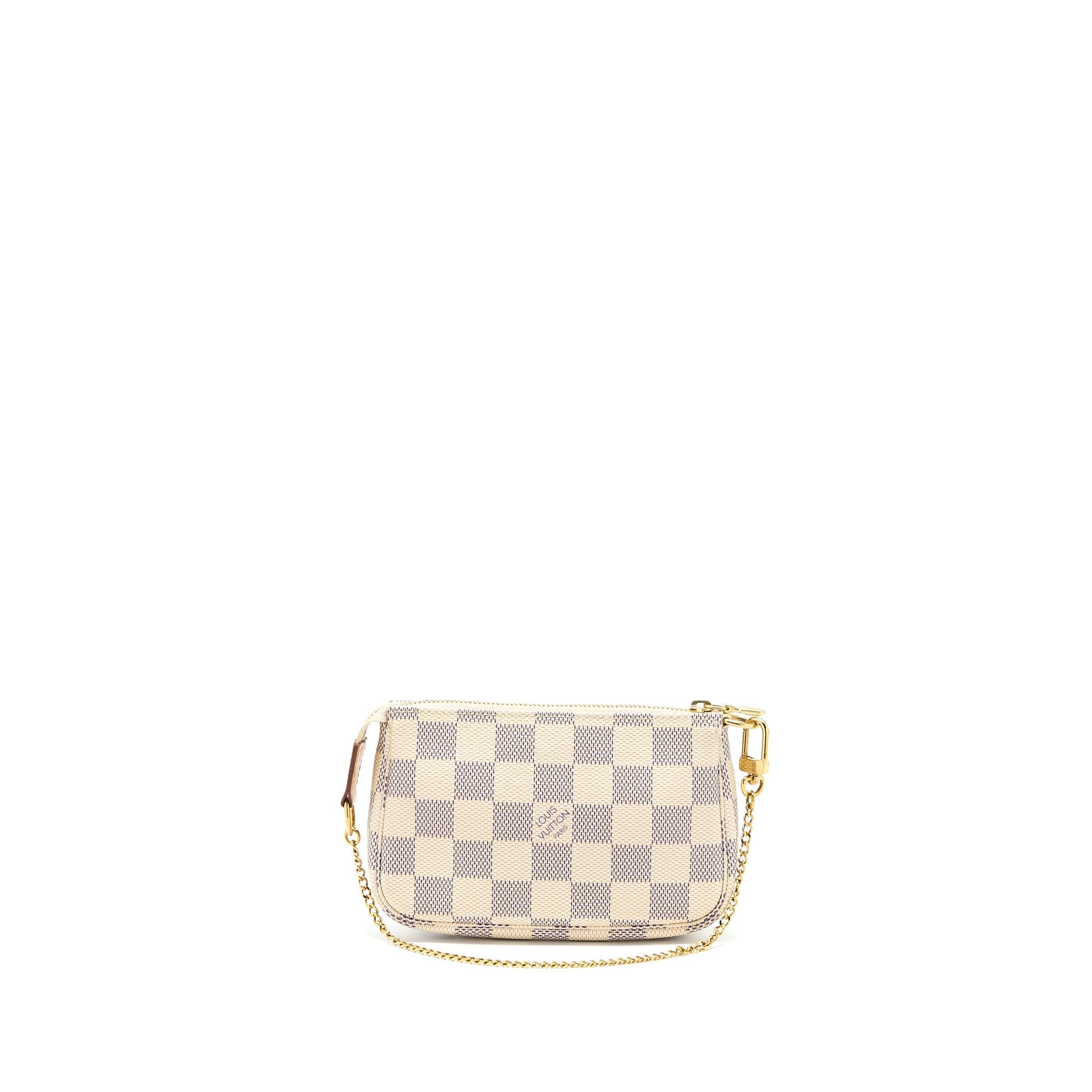 Louis Vuitton Mini Pochette Damier Azur Canvas GHW