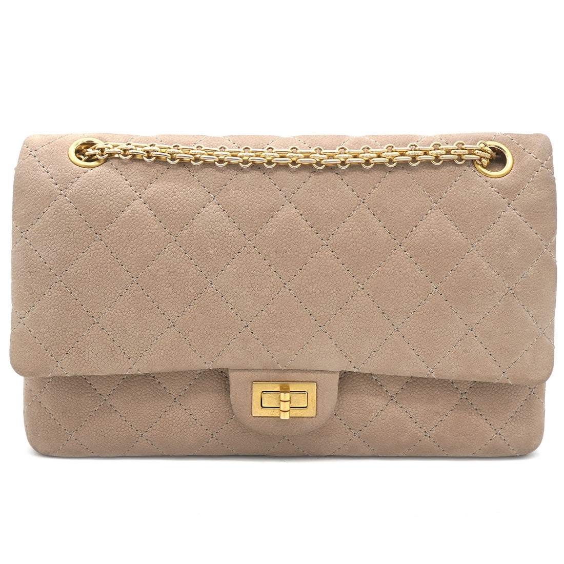 Chanel 2.55 Reissue Flap Bag Nubuck Beige 226