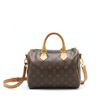 Louis Vuitton Speedy25 with Strap Monogram Canvas
