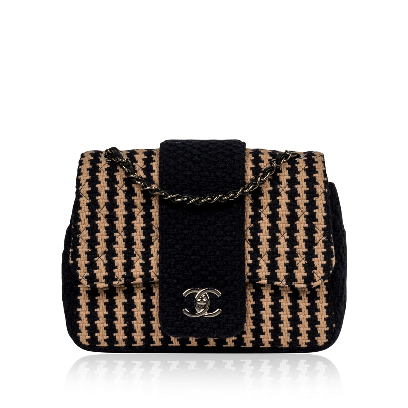 Chanel Houndstooth Flap Bag