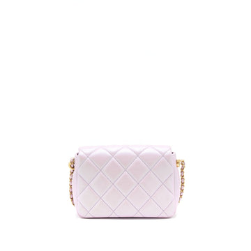 Chanel 21K My Perfect Mini Flap Bag Caviar Pink GHW (Microchip)