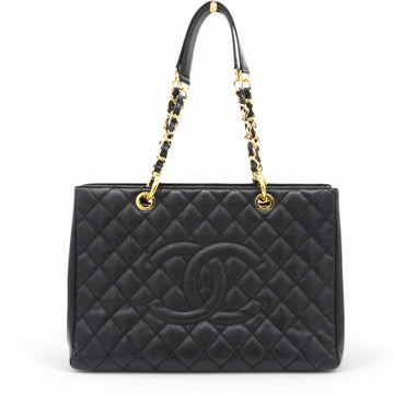 Chanel Caviar Quilted Grand Shopping Tote GST Black