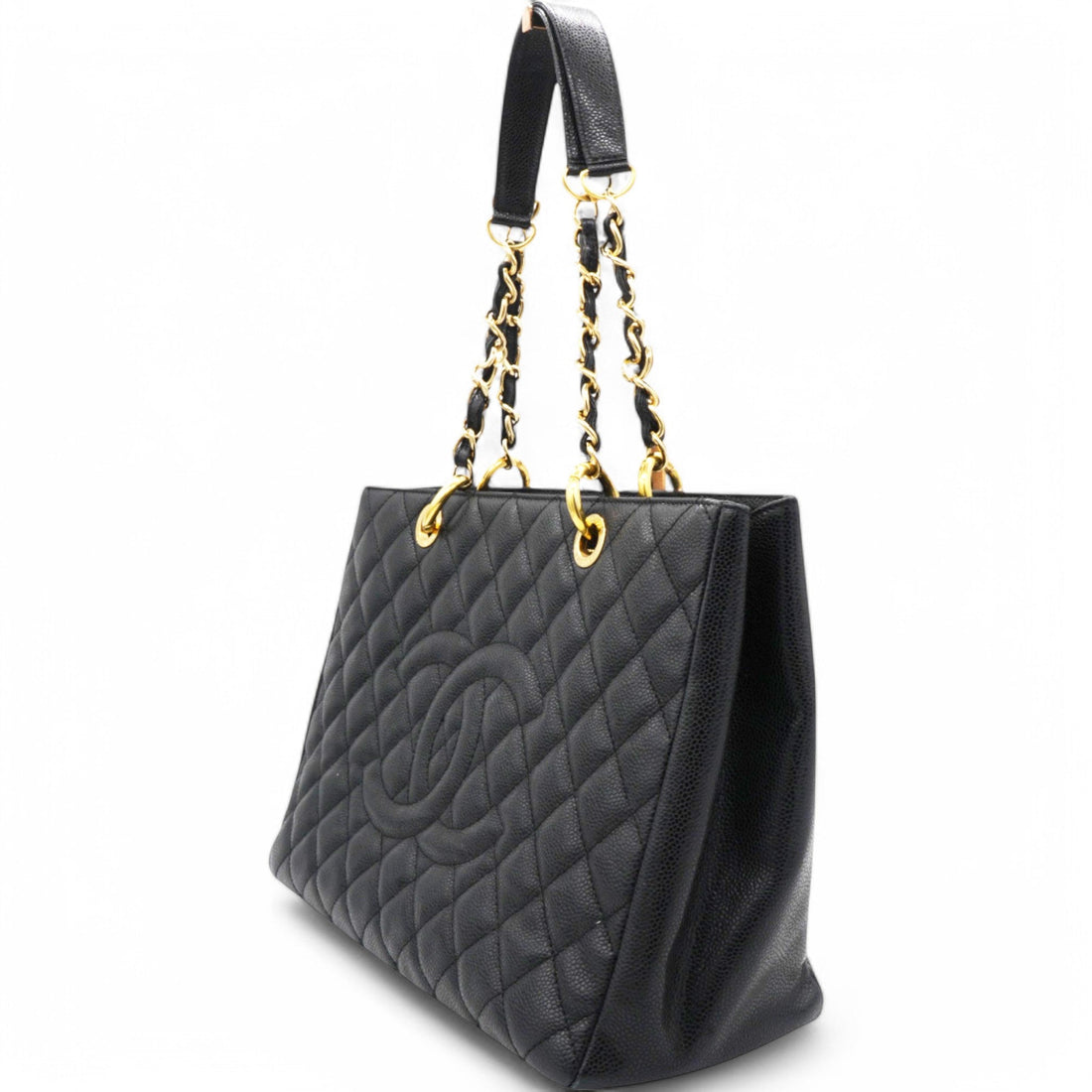 Chanel Caviar Quilted Grand Shopping Tote GST Black