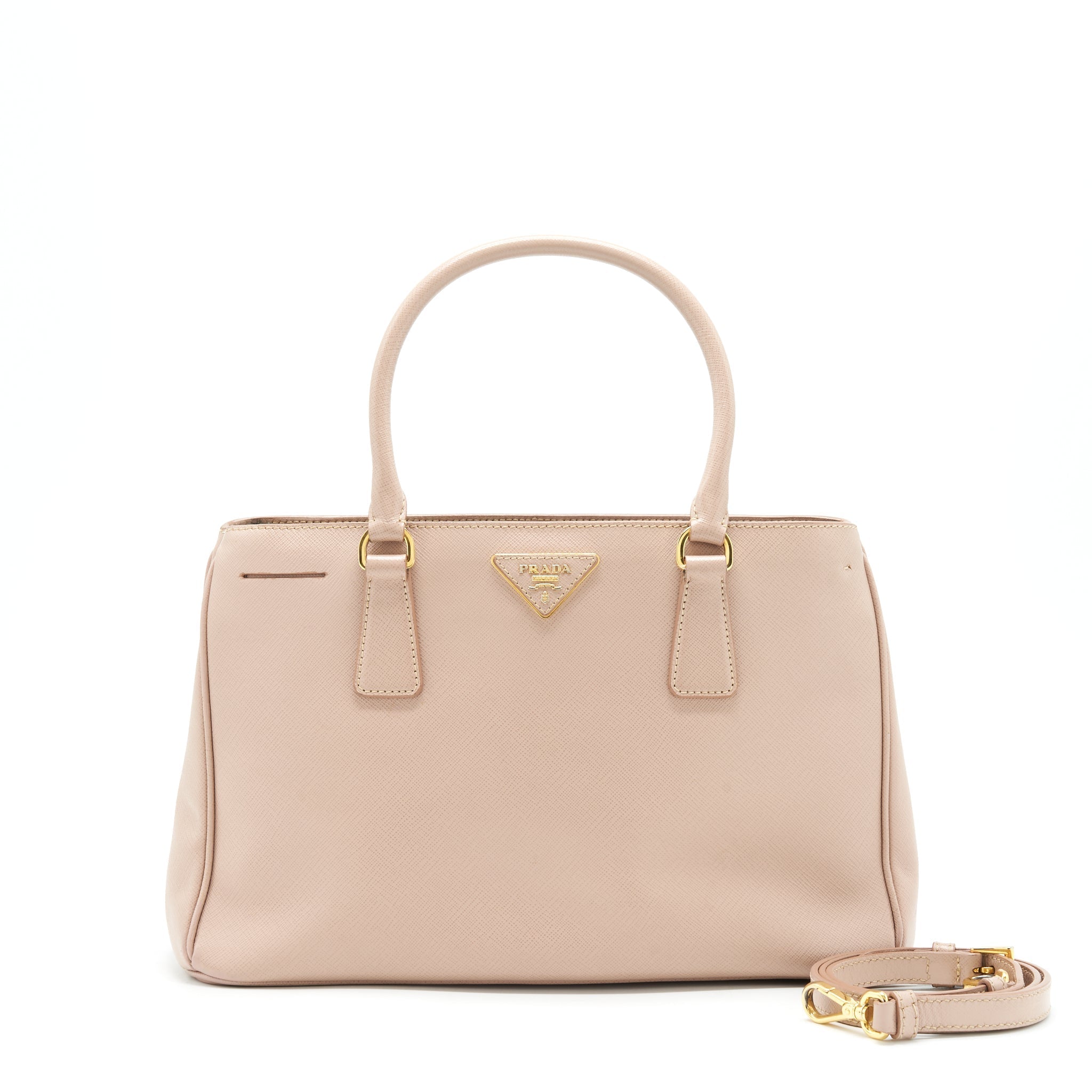 Prada Saffiano Tote Bag Beige GHW