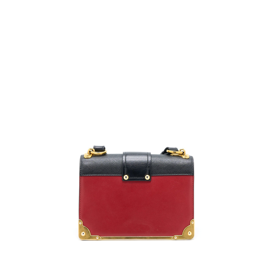 Prada Cashier Bag Calfskin Red /Black GHW