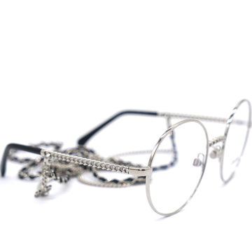 Chanel Round Eye Glasses 2186 Silver