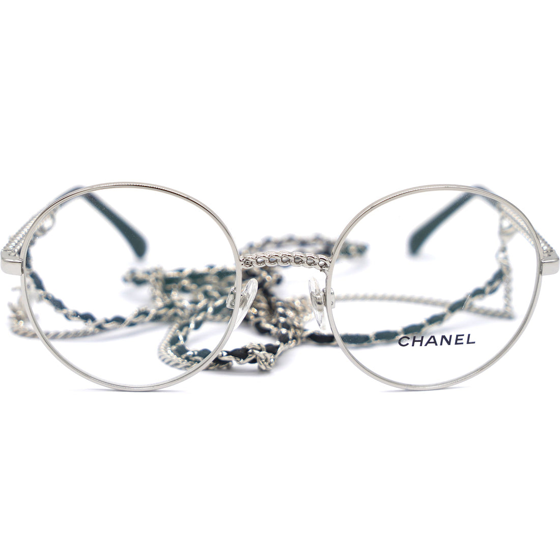 Chanel Round Eye Glasses 2186 Silver
